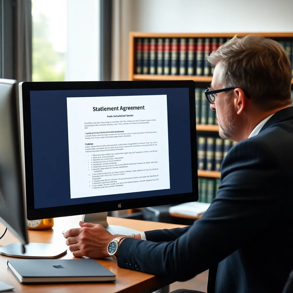 Bemiddelaar die een online vaststellingsovereenkomst voorbereidt